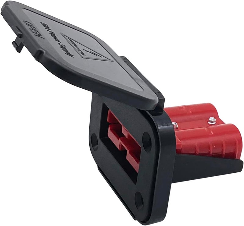 JooFn 50A Plug Mounting Panel for Anderson SB50 Series Connectors Flush Mount Recessed Plate (Red-1pc) - Image 2